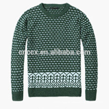 15ASW1022 Wool jacquard design pullover fashion men sweaters
